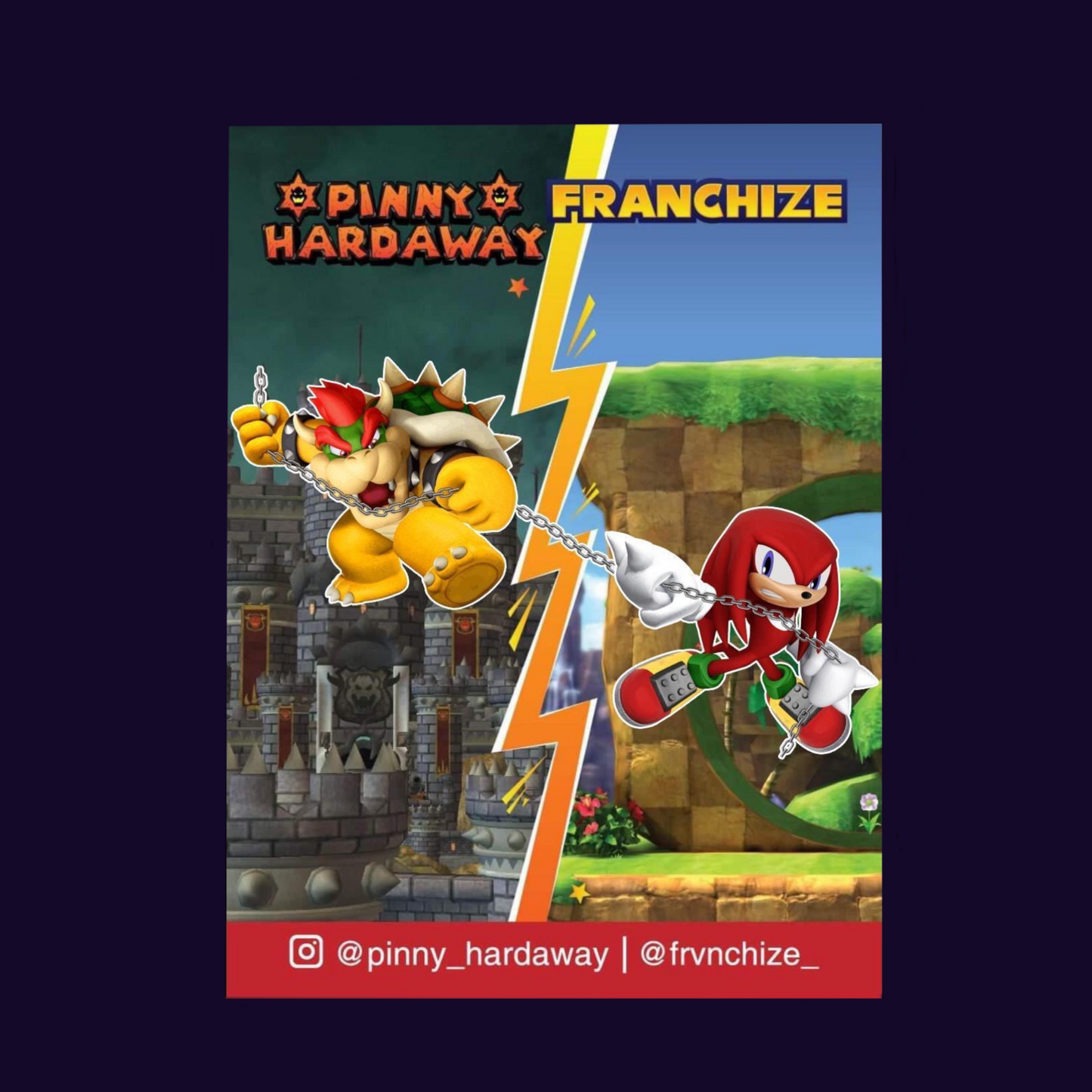 Knuckles X Bowser